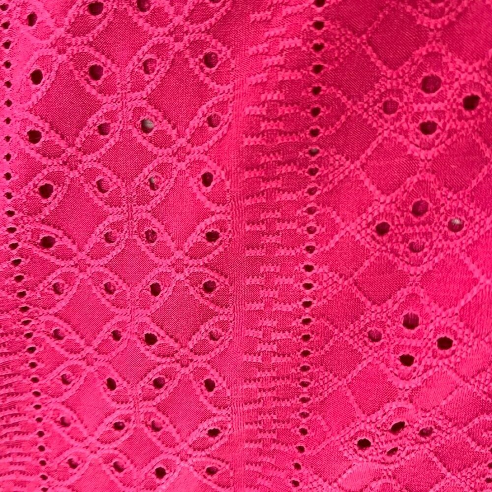 3/$20 Bundle •Pink Eyelet Tank Top Spaghetti Strap Sleeveless Summer Blouse Med - Picture 4 of 8
